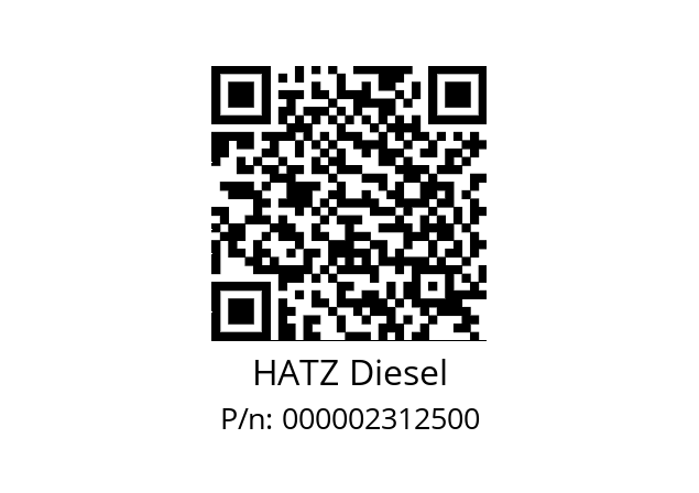   HATZ Diesel 000002312500