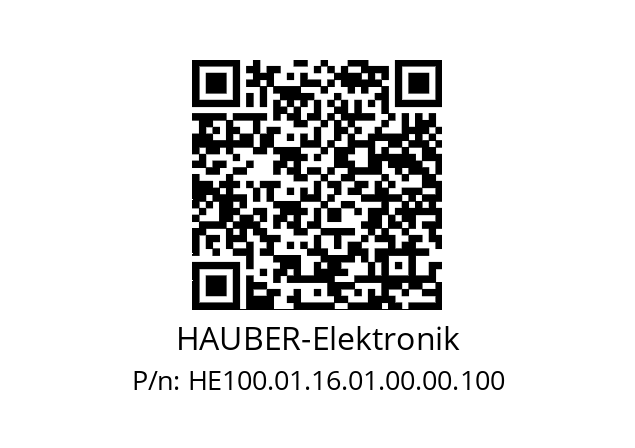   HAUBER-Elektronik HE100.01.16.01.00.00.100