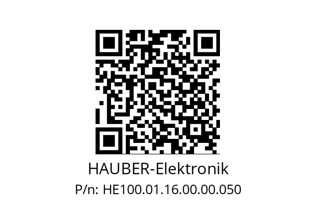   HAUBER-Elektronik HE100.01.16.00.00.050