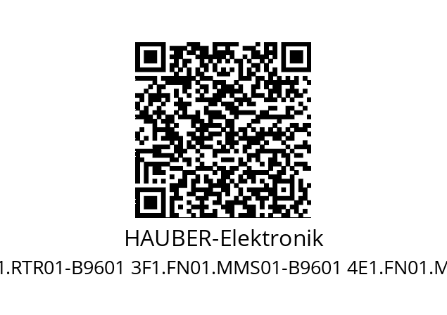   HAUBER-Elektronik 3F1.SE01.RTR01-B9601 3F1.FN01.MMS01-B9601 4E1.FN01.MMS01-B9601