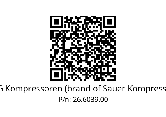   HAUG Kompressoren (brand of Sauer Kompressoren) 26.6039.00