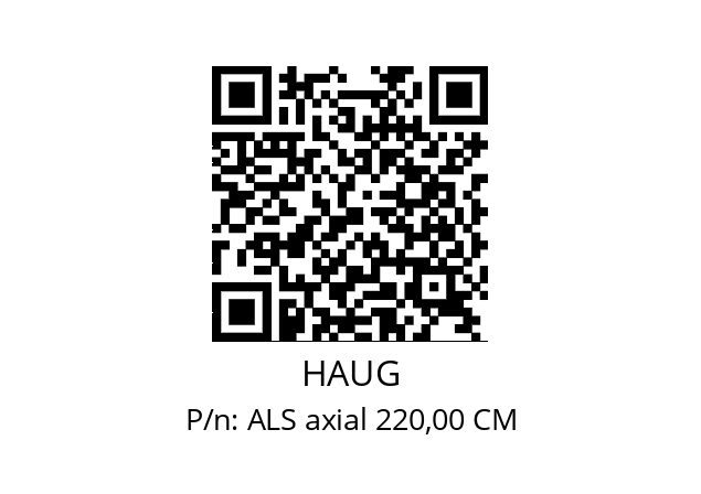   HAUG ALS axial 220,00 CM