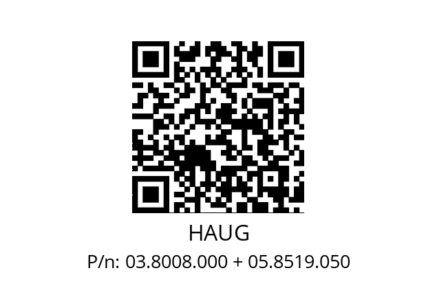   HAUG 03.8008.000 + 05.8519.050