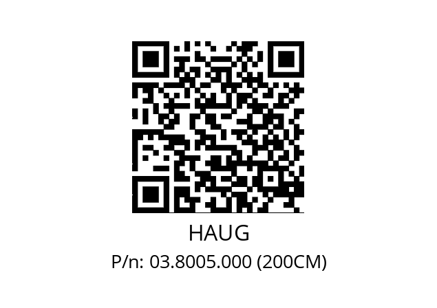   HAUG 03.8005.000 (200CM)