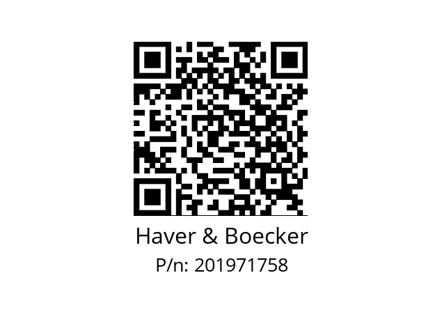   Haver & Boecker 201971758