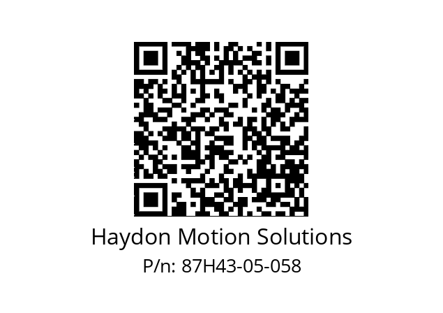   Haydon Motion Solutions 87H43-05-058