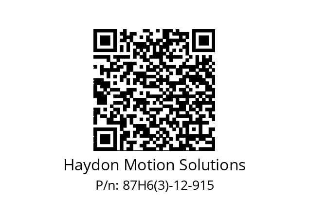   Haydon Motion Solutions 87H6(3)-12-915