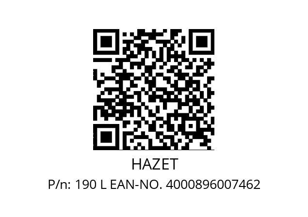   HAZET 190 L EAN-NO. 4000896007462