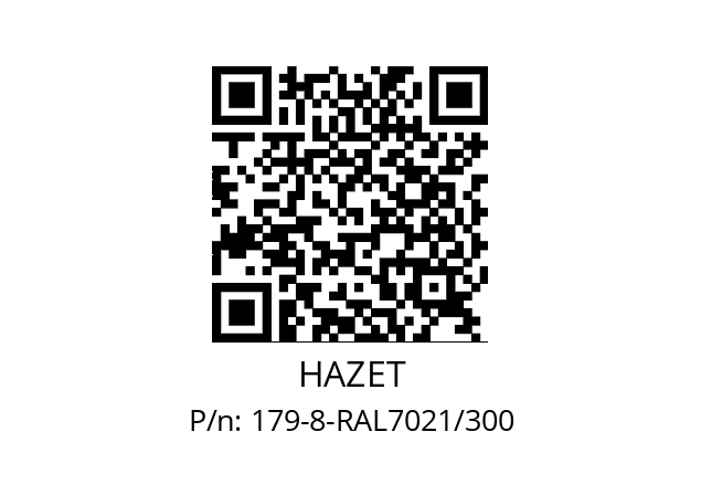   HAZET 179-8-RAL7021/300