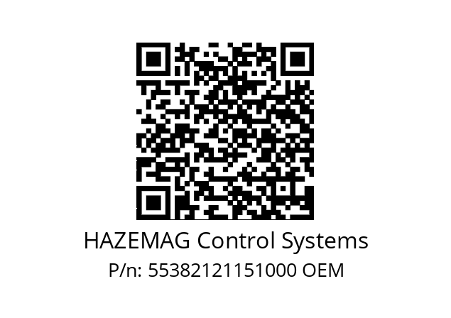   HAZEMAG Control Systems 55382121151000 OEM