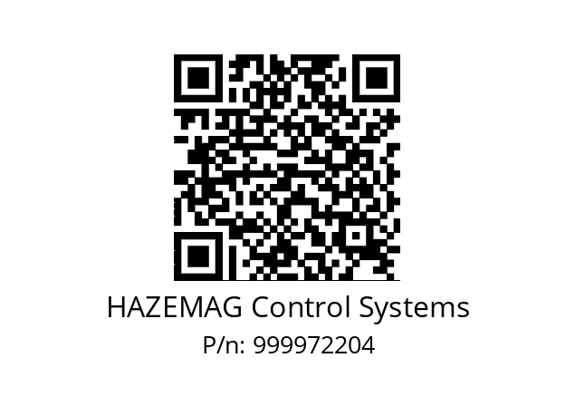   HAZEMAG Control Systems 999972204