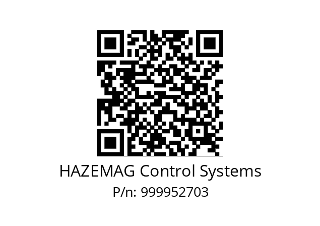   HAZEMAG Control Systems 999952703