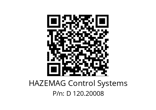   HAZEMAG Control Systems D 120.20008