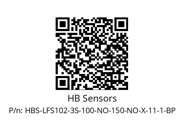   HB Sensors HBS-LFS102-3S-100-NO-150-NO-X-11-1-BP