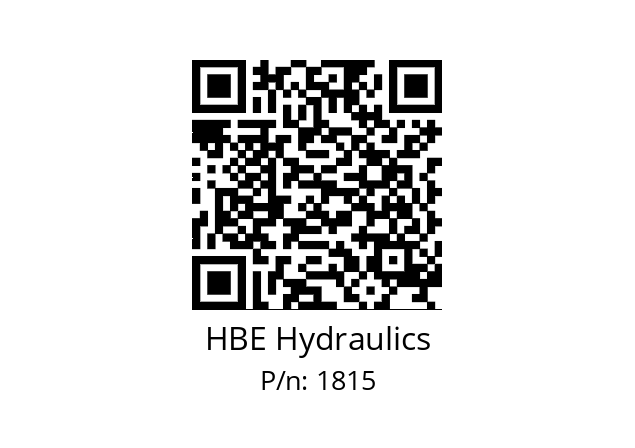   HBE Hydraulics 1815