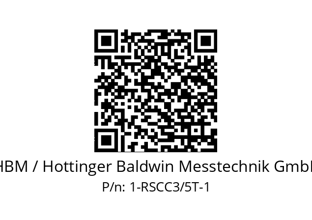   HBM / Hottinger Baldwin Messtechnik GmbH 1-RSCC3/5T-1