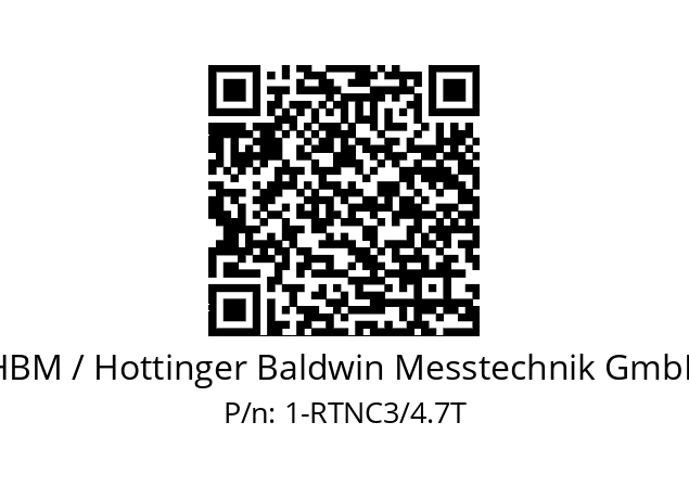   HBM / Hottinger Baldwin Messtechnik GmbH 1-RTNC3/4.7T