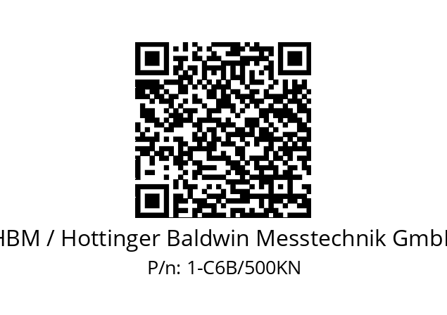   HBM / Hottinger Baldwin Messtechnik GmbH 1-C6B/500KN