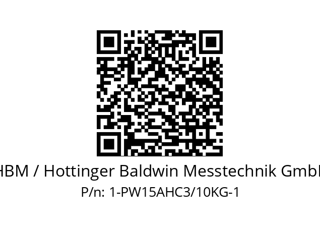   HBM / Hottinger Baldwin Messtechnik GmbH 1-PW15AHC3/10KG-1