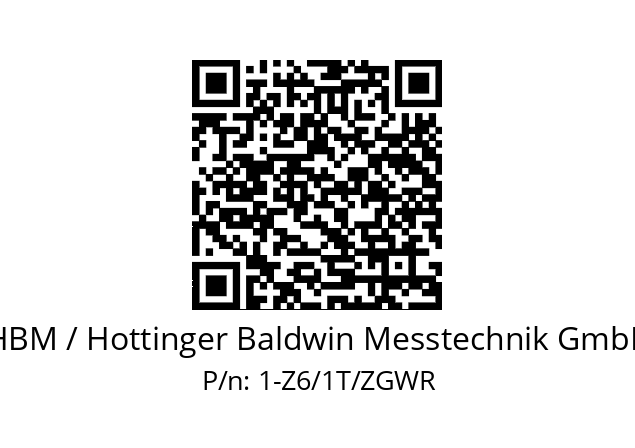   HBM / Hottinger Baldwin Messtechnik GmbH 1-Z6/1T/ZGWR