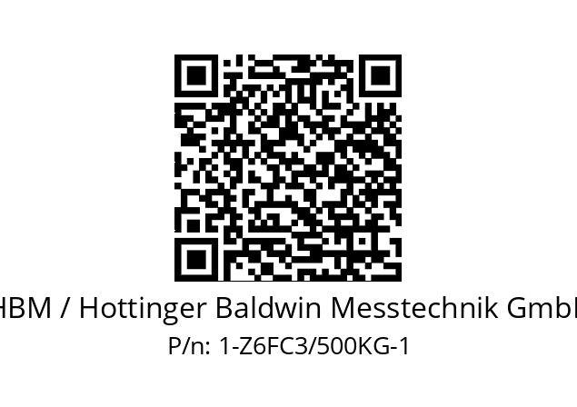   HBM / Hottinger Baldwin Messtechnik GmbH 1-Z6FC3/500KG-1