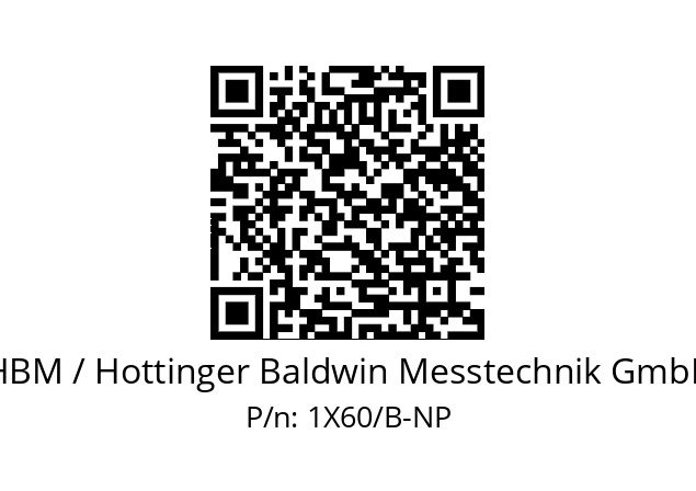   HBM / Hottinger Baldwin Messtechnik GmbH 1X60/B-NP