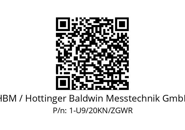   HBM / Hottinger Baldwin Messtechnik GmbH 1-U9/20KN/ZGWR