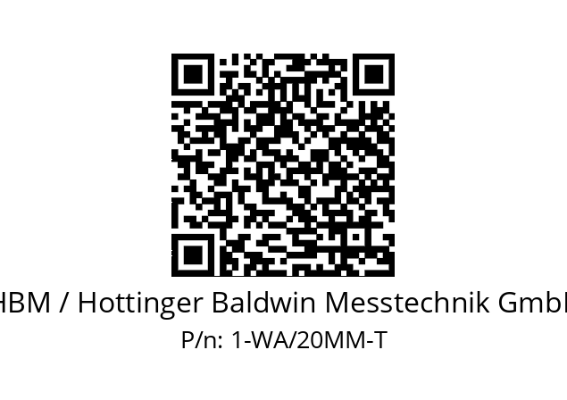   HBM / Hottinger Baldwin Messtechnik GmbH 1-WA/20MM-T