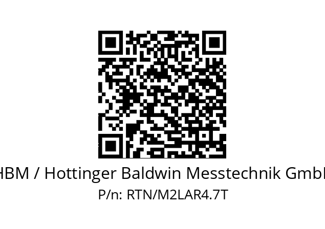   HBM / Hottinger Baldwin Messtechnik GmbH RTN/M2LAR4.7T