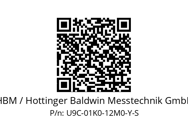   HBM / Hottinger Baldwin Messtechnik GmbH U9C-01K0-12M0-Y-S