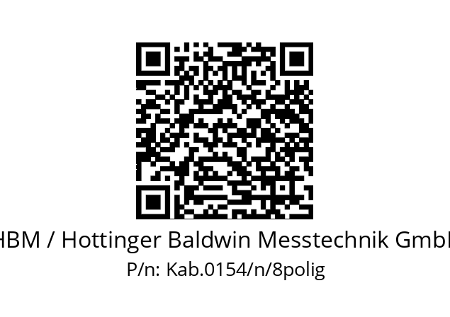   HBM / Hottinger Baldwin Messtechnik GmbH Kab.0154/n/8polig