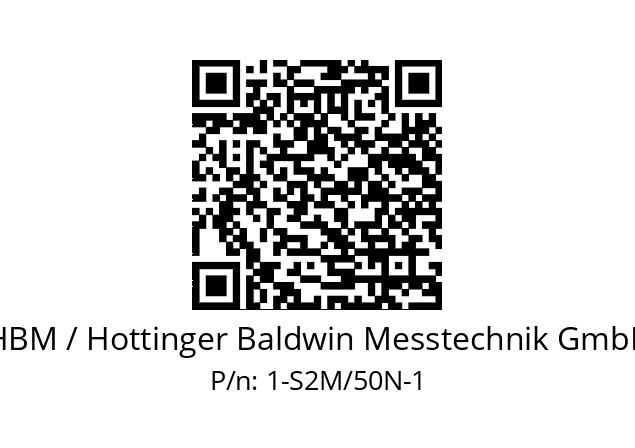   HBM / Hottinger Baldwin Messtechnik GmbH 1-S2M/50N-1