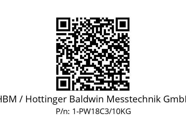   HBM / Hottinger Baldwin Messtechnik GmbH 1-PW18C3/10KG