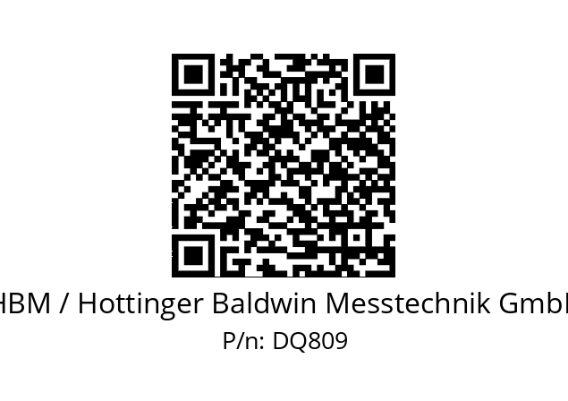   HBM / Hottinger Baldwin Messtechnik GmbH DQ809