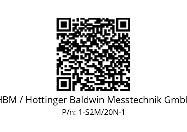   HBM / Hottinger Baldwin Messtechnik GmbH 1-S2M/20N-1