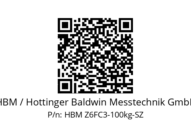   HBM / Hottinger Baldwin Messtechnik GmbH HBM Z6FC3-100kg-SZ