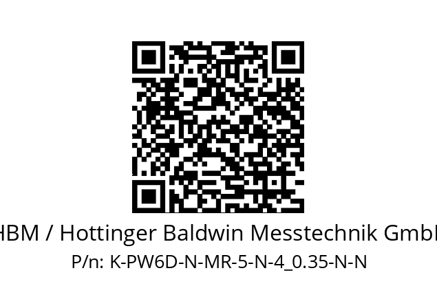   HBM / Hottinger Baldwin Messtechnik GmbH K-PW6D-N-MR-5-N-4_0.35-N-N