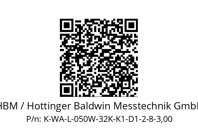   HBM / Hottinger Baldwin Messtechnik GmbH K-WA-L-050W-32K-K1-D1-2-8-3,00