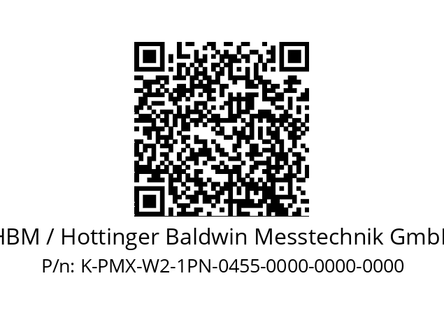   HBM / Hottinger Baldwin Messtechnik GmbH K-PMX-W2-1PN-0455-0000-0000-0000