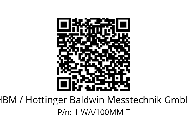   HBM / Hottinger Baldwin Messtechnik GmbH 1-WA/100MM-T