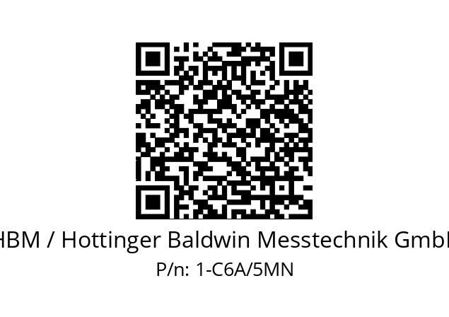   HBM / Hottinger Baldwin Messtechnik GmbH 1-C6A/5MN