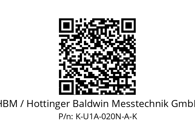   HBM / Hottinger Baldwin Messtechnik GmbH K-U1A-020N-A-K