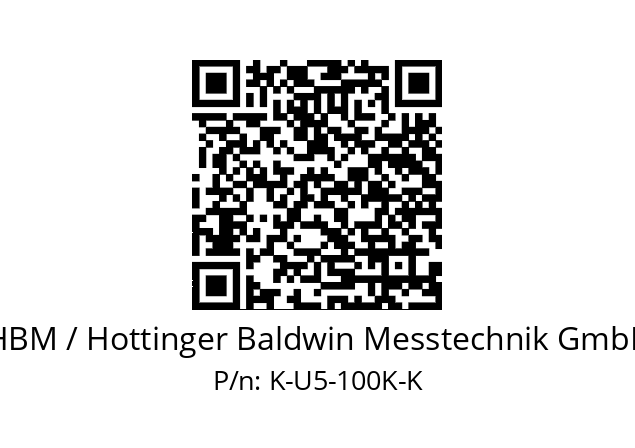   HBM / Hottinger Baldwin Messtechnik GmbH K-U5-100K-K