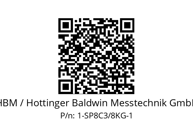   HBM / Hottinger Baldwin Messtechnik GmbH 1-SP8C3/8KG-1