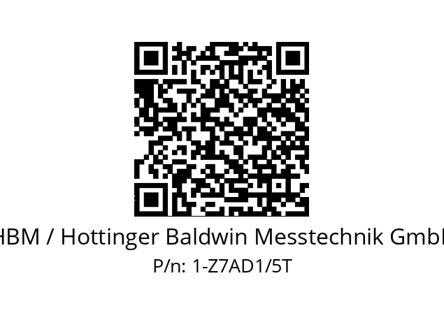   HBM / Hottinger Baldwin Messtechnik GmbH 1-Z7AD1/5T