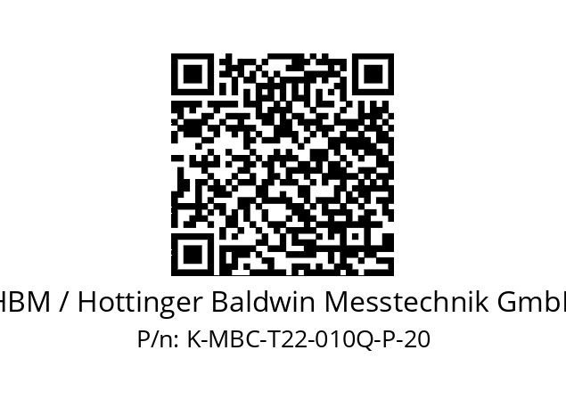   HBM / Hottinger Baldwin Messtechnik GmbH K-MBC-T22-010Q-P-20