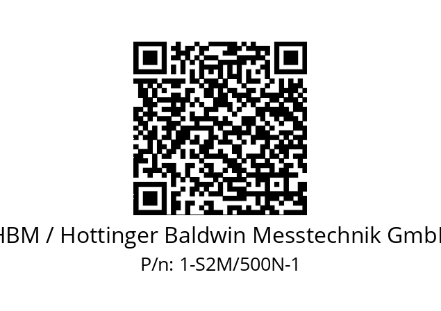   HBM / Hottinger Baldwin Messtechnik GmbH 1-S2M/500N-1