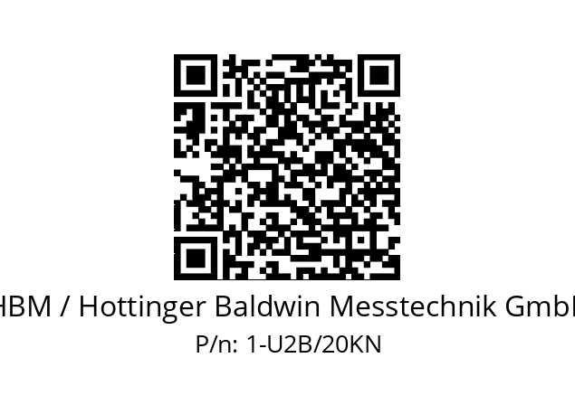   HBM / Hottinger Baldwin Messtechnik GmbH 1-U2B/20KN