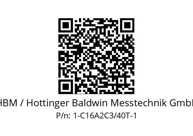   HBM / Hottinger Baldwin Messtechnik GmbH 1-C16A2C3/40T-1