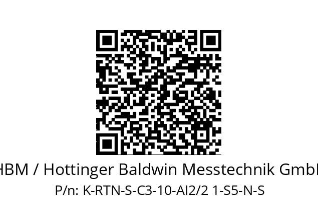   HBM / Hottinger Baldwin Messtechnik GmbH K-RTN-S-C3-10-AI2/2 1-S5-N-S